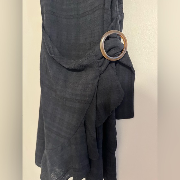 Black Asymmetrical Dress - Picture 2 of 6